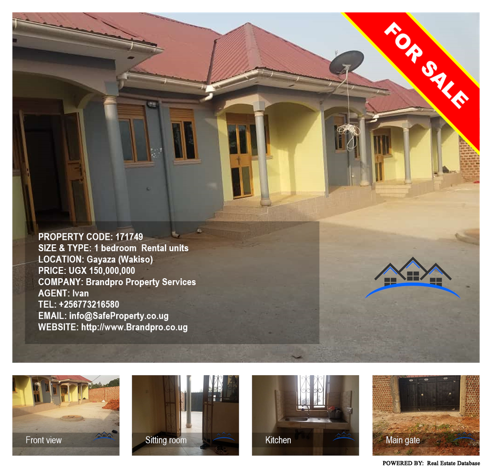 1 bedroom Rental units  for sale in Gayaza Wakiso Uganda, code: 171749