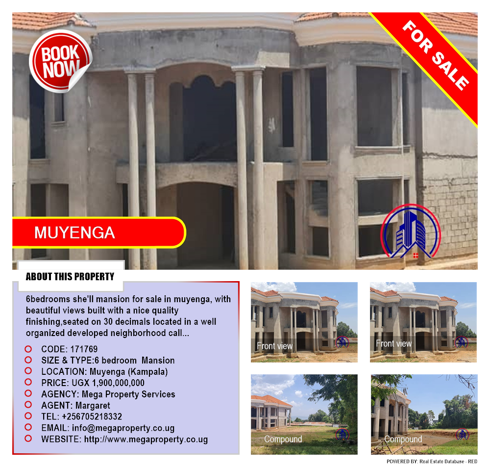 6 bedroom Mansion  for sale in Muyenga Kampala Uganda, code: 171769