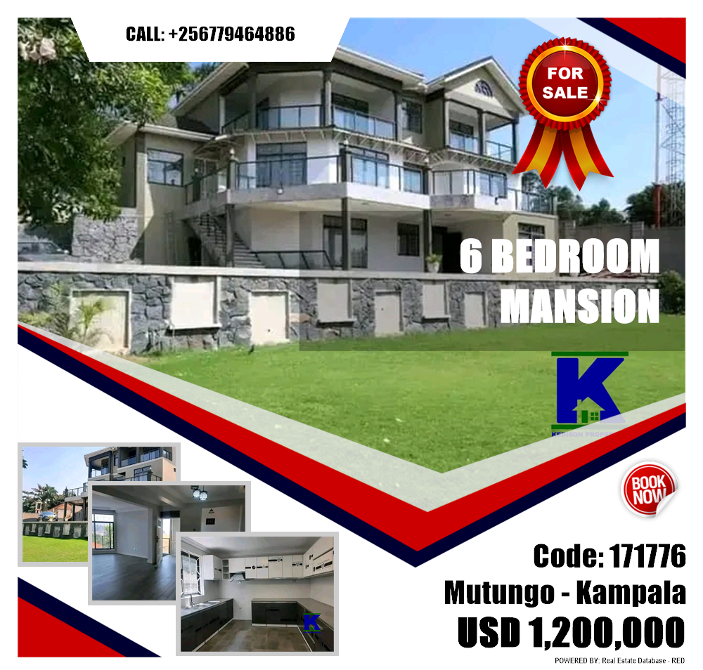 6 bedroom Mansion  for sale in Mutungo Kampala Uganda, code: 171776