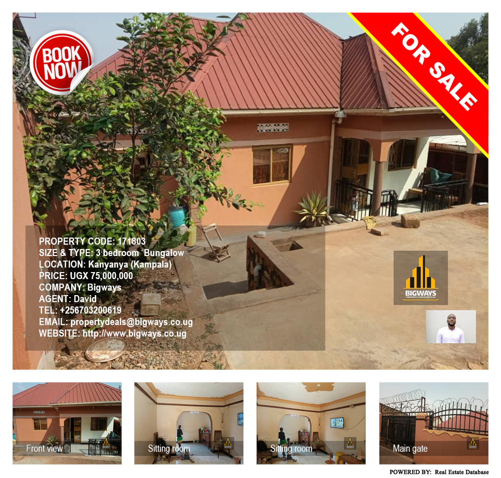 3 bedroom Bungalow  for sale in Kanyanya Kampala Uganda, code: 171803