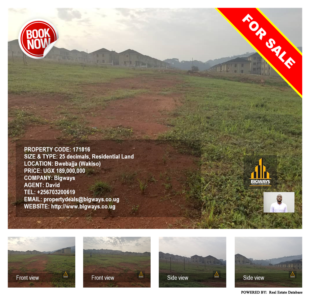 Residential Land  for sale in Bwebajja Wakiso Uganda, code: 171816