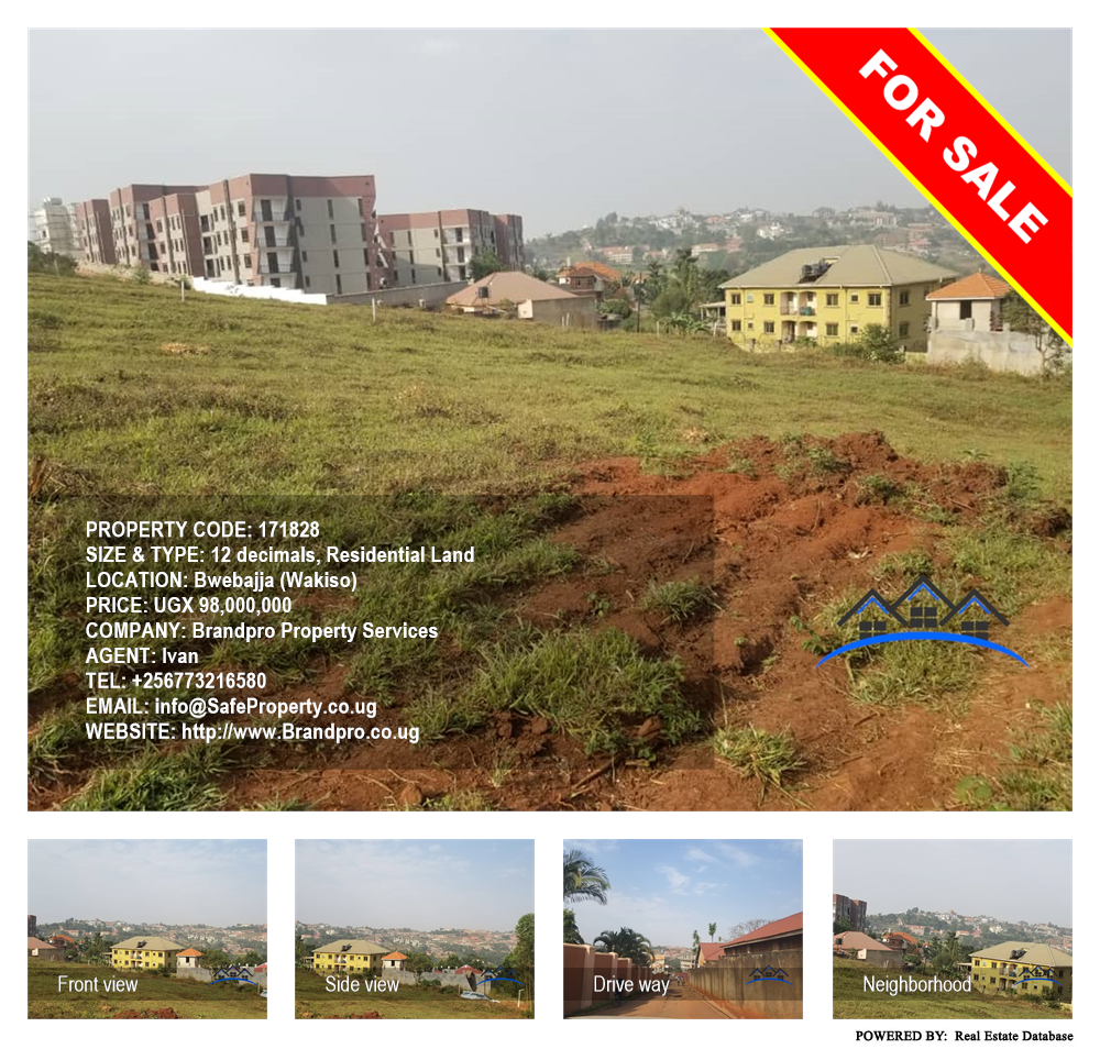 Residential Land  for sale in Bwebajja Wakiso Uganda, code: 171828