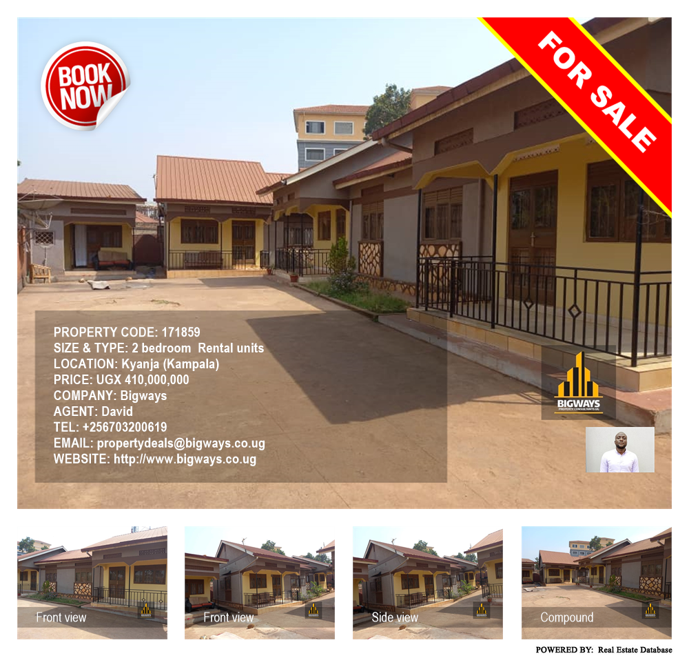 2 bedroom Rental units  for sale in Kyanja Kampala Uganda, code: 171859