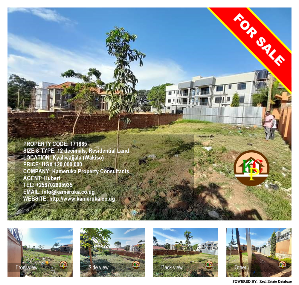 Residential Land  for sale in Kyaliwajjala Wakiso Uganda, code: 171865