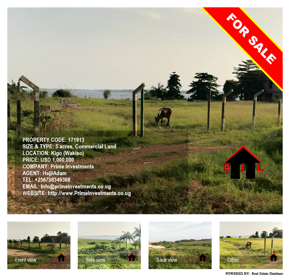 Commercial Land  for sale in Kigo Wakiso Uganda, code: 171913
