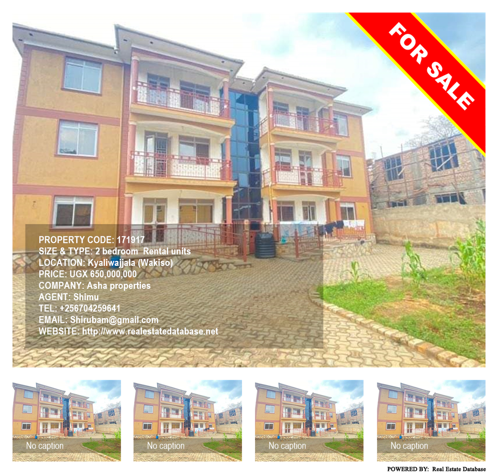 2 bedroom Rental units  for sale in Kyaliwajjala Wakiso Uganda, code: 171917