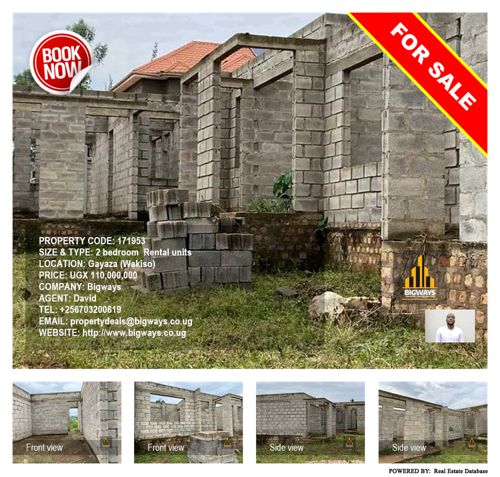 2 bedroom Rental units  for sale in Gayaza Wakiso Uganda, code: 171953
