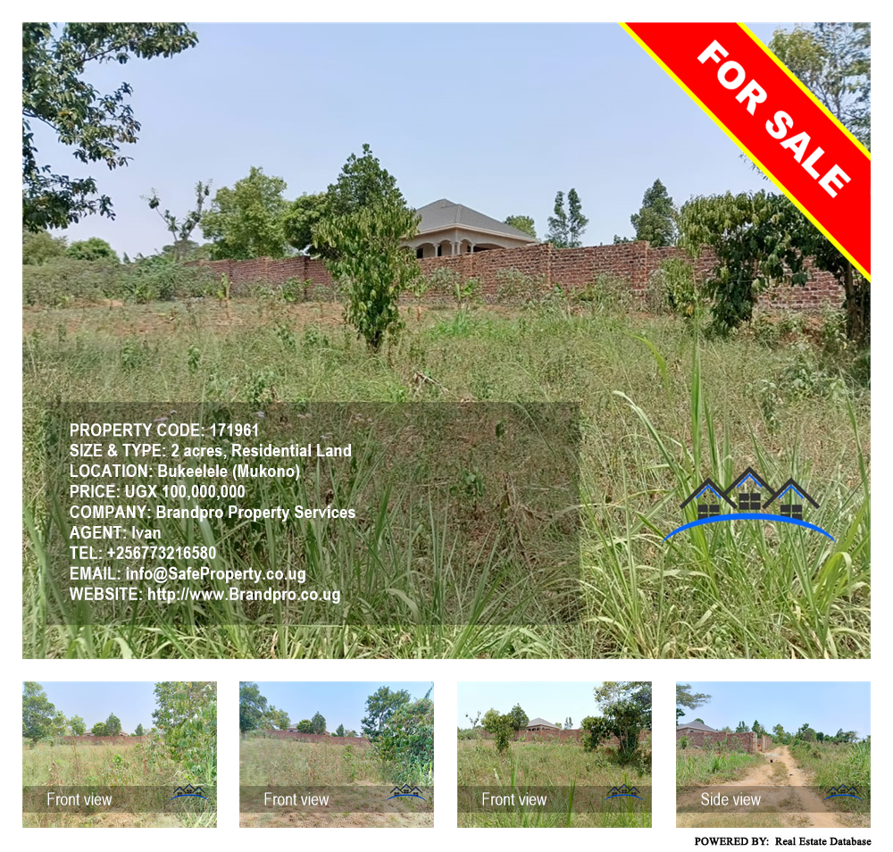 Residential Land  for sale in Bukeelele Mukono Uganda, code: 171961