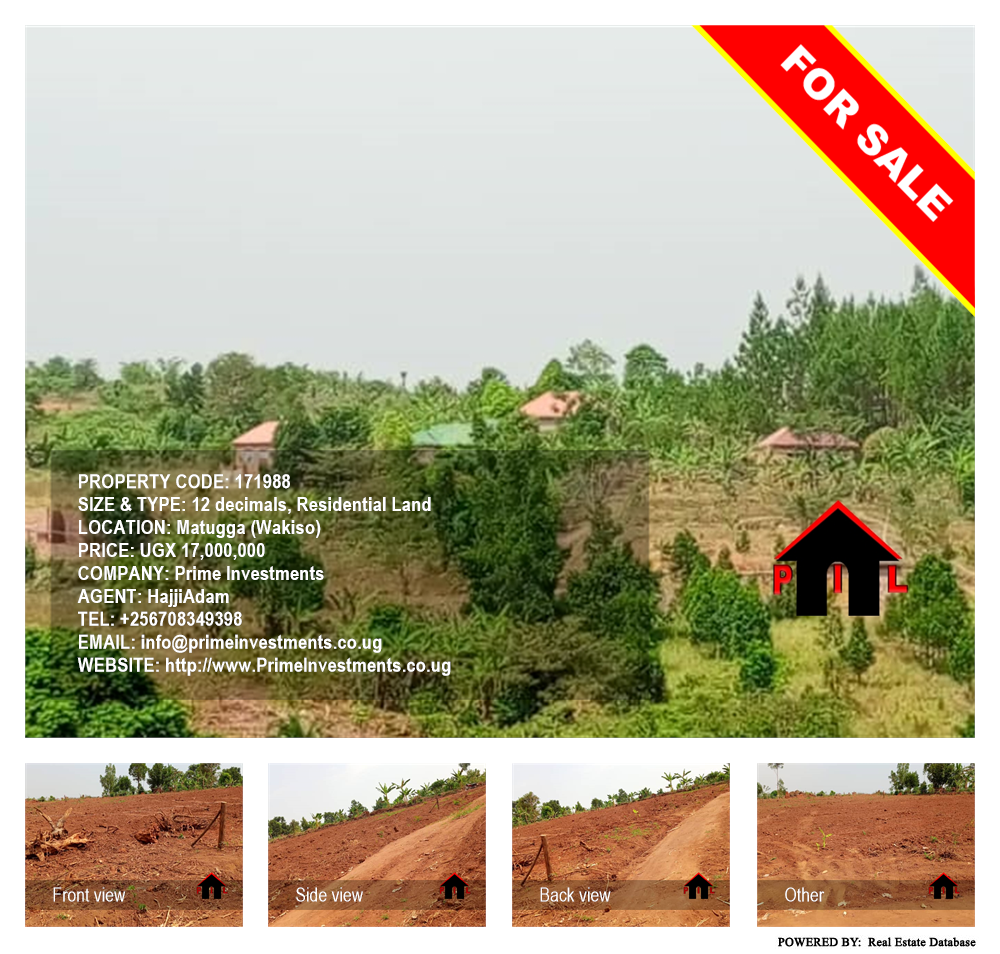 Residential Land  for sale in Matugga Wakiso Uganda, code: 171988