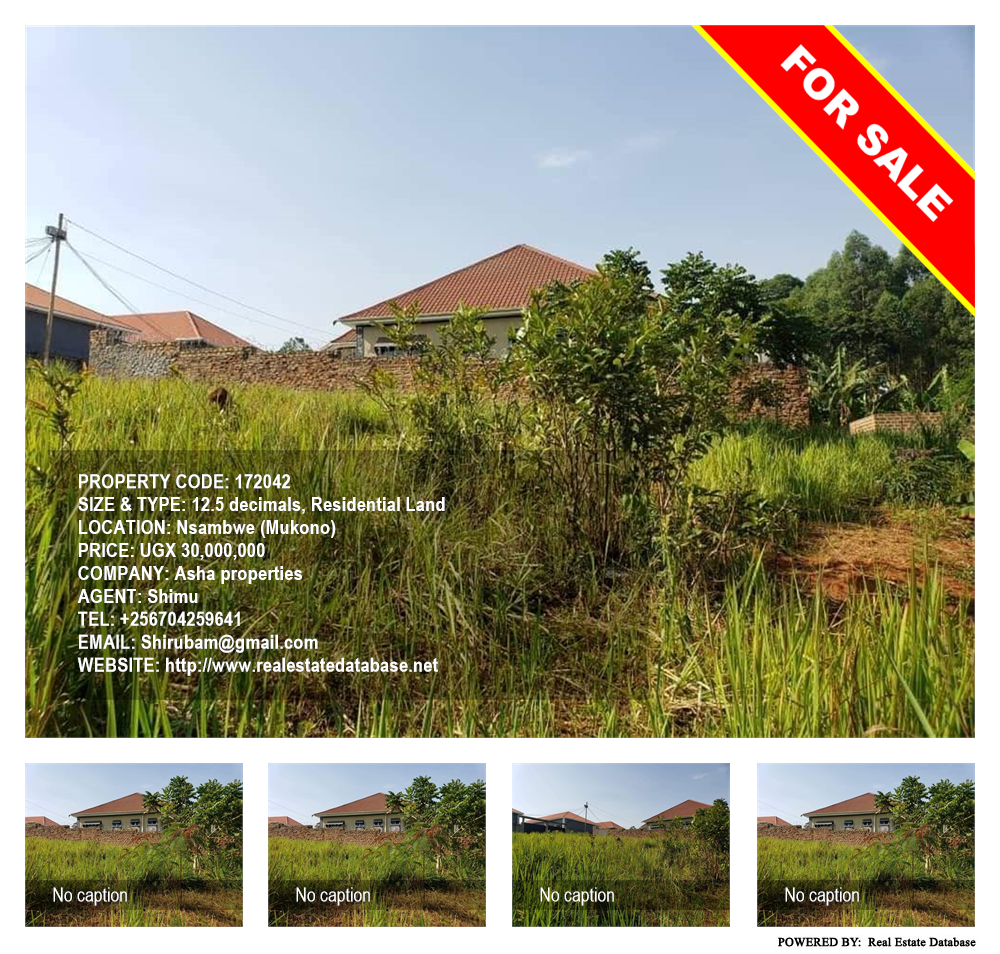 Residential Land  for sale in Nsambwe Mukono Uganda, code: 172042