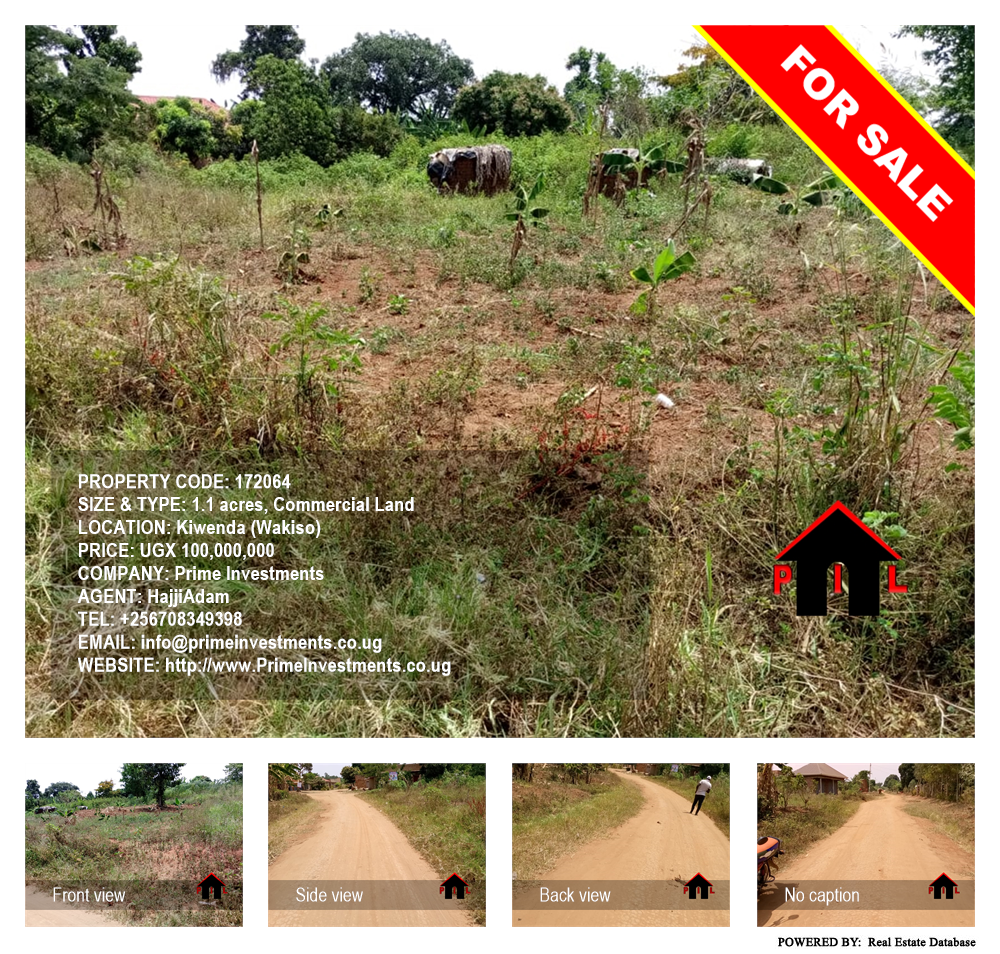 Commercial Land  for sale in Kiwenda Wakiso Uganda, code: 172064