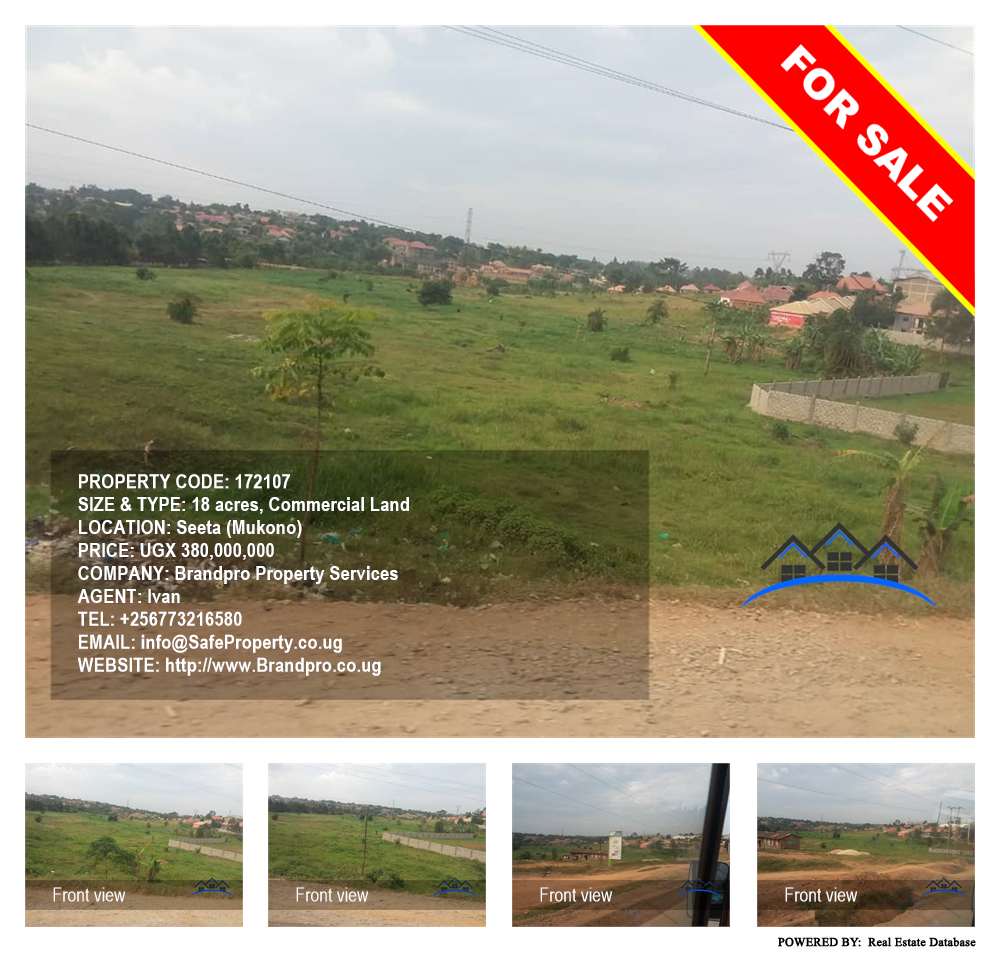 Commercial Land  for sale in Seeta Mukono Uganda, code: 172107