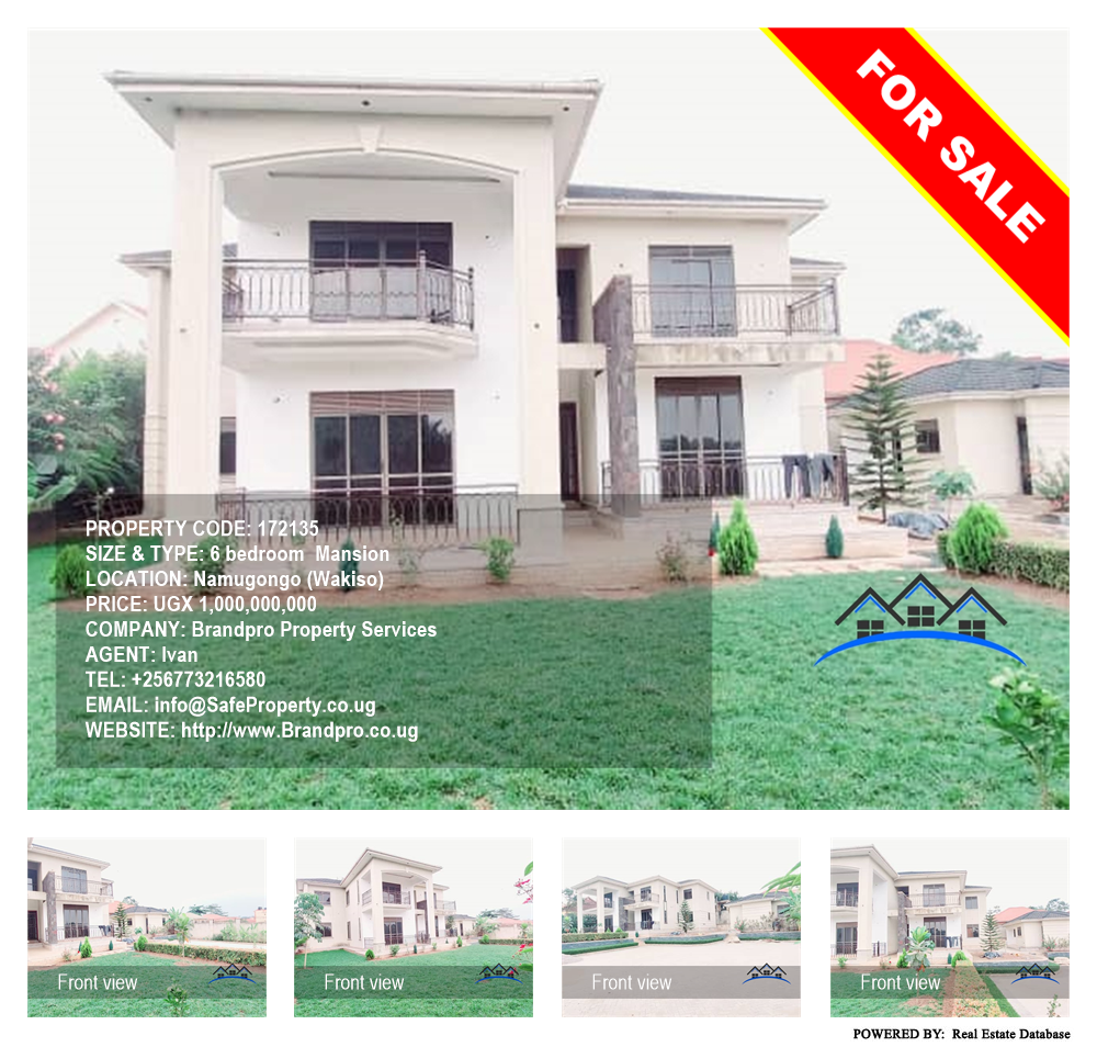 6 bedroom Mansion  for sale in Namugongo Wakiso Uganda, code: 172135