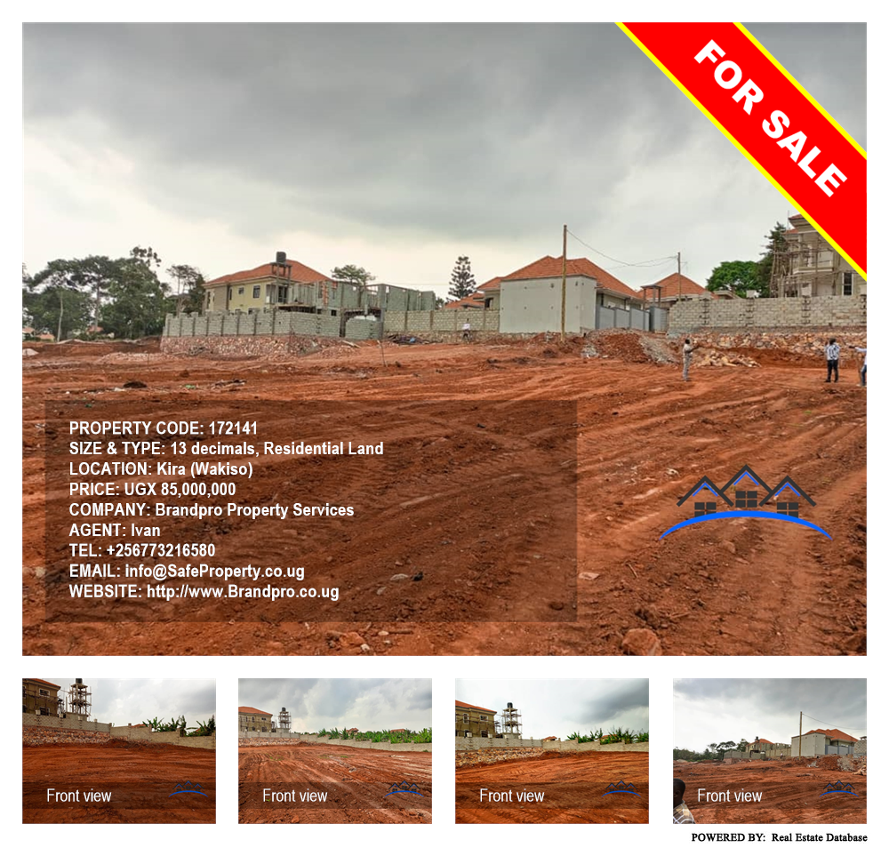 Residential Land  for sale in Kira Wakiso Uganda, code: 172141