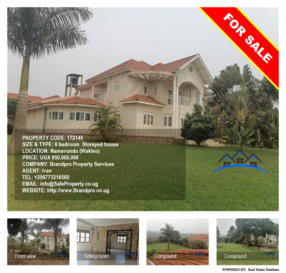 6 bedroom Storeyed house  for sale in Namavundu Wakiso Uganda, code: 172145