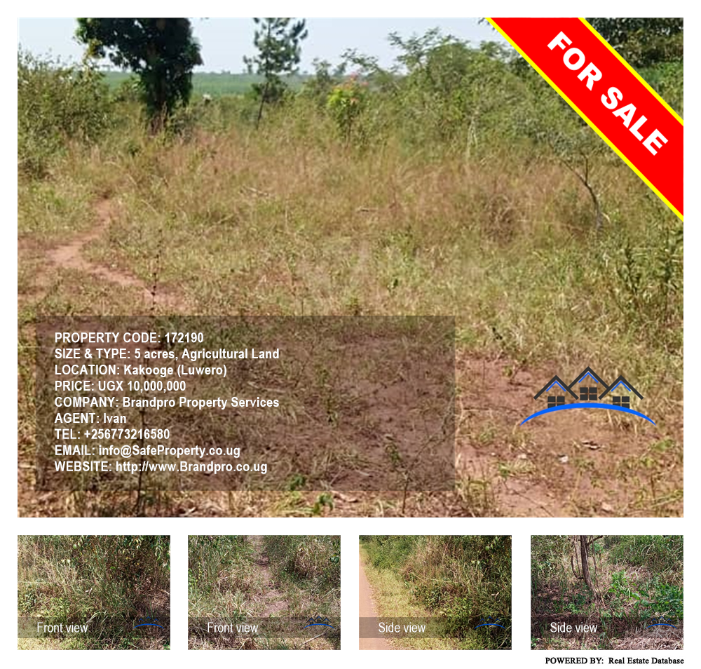 Agricultural Land  for sale in Kakooge Luweero Uganda, code: 172190