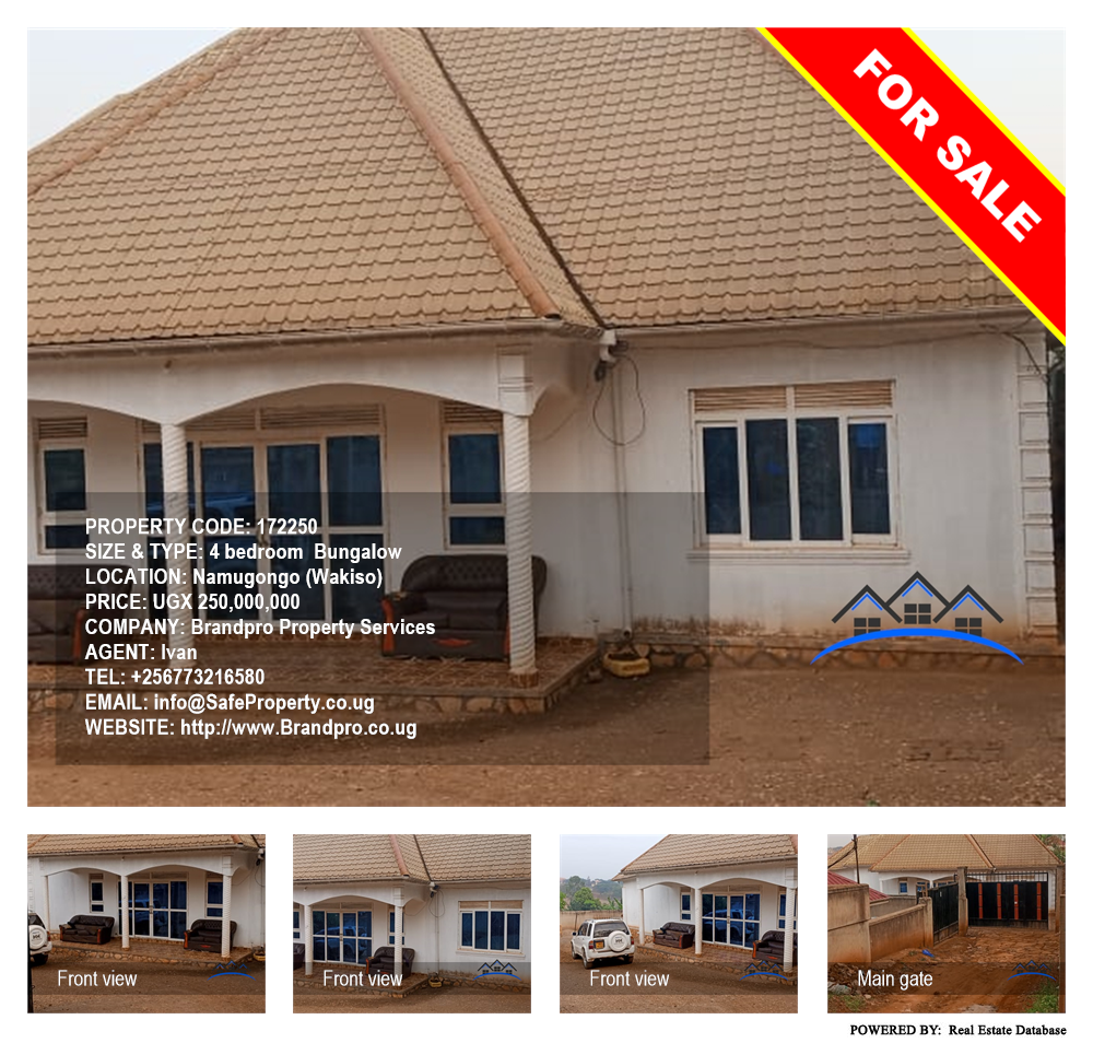 4 bedroom Bungalow  for sale in Namugongo Wakiso Uganda, code: 172250