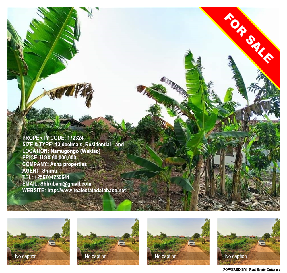 Residential Land  for sale in Namugongo Wakiso Uganda, code: 172324