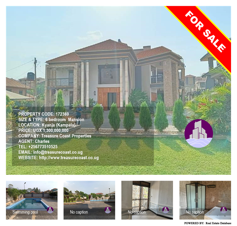 6 bedroom Mansion  for sale in Kyanja Kampala Uganda, code: 172369