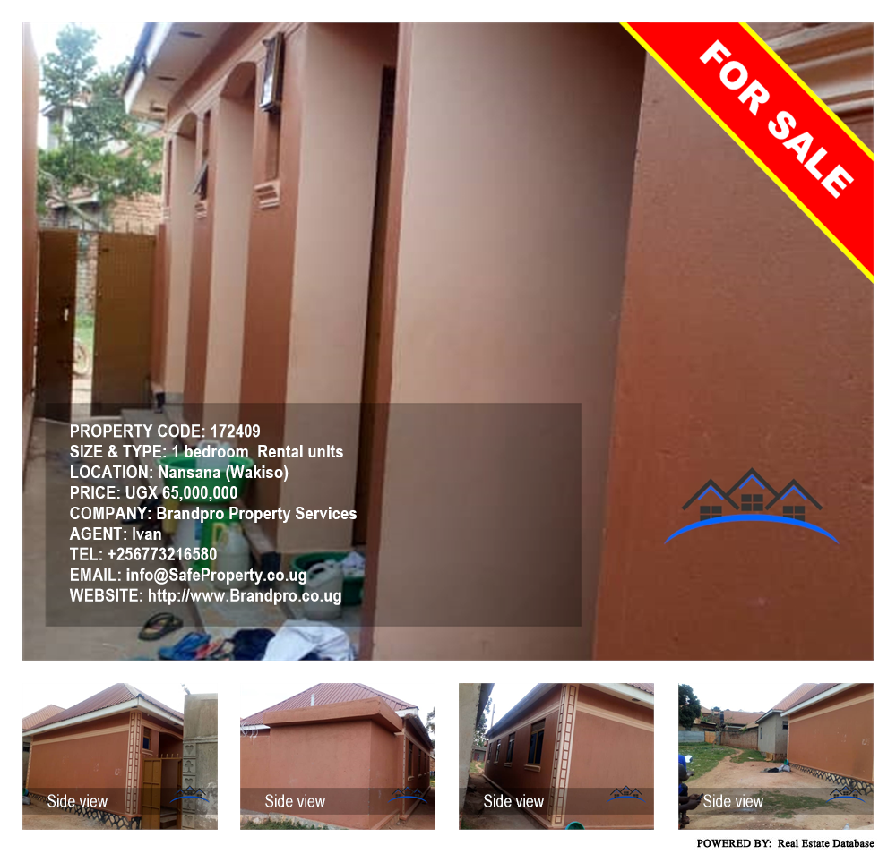 1 bedroom Rental units  for sale in Nansana Wakiso Uganda, code: 172409