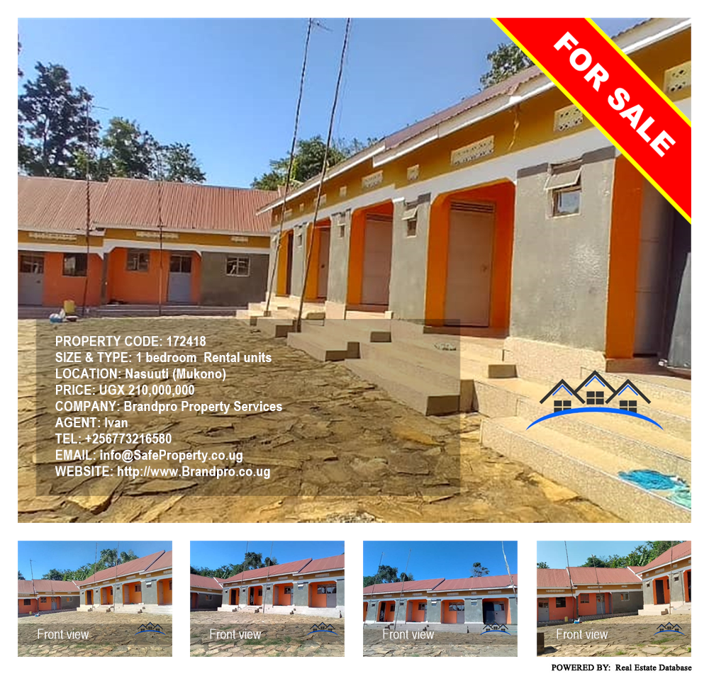 1 bedroom Rental units  for sale in Nasuuti Mukono Uganda, code: 172418