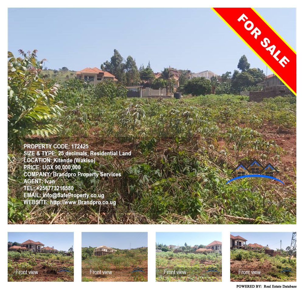Residential Land  for sale in Kitende Wakiso Uganda, code: 172425
