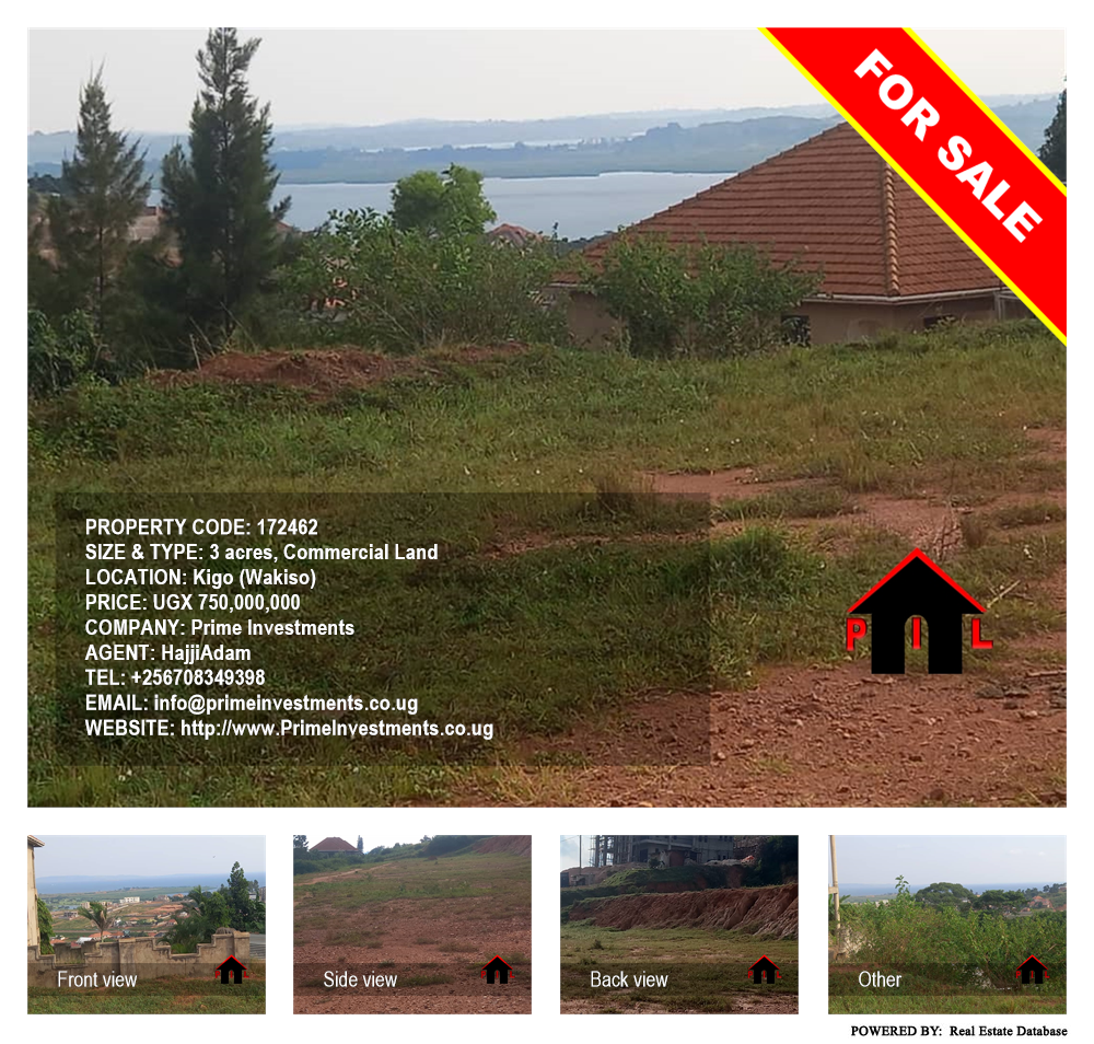 Commercial Land  for sale in Kigo Wakiso Uganda, code: 172462
