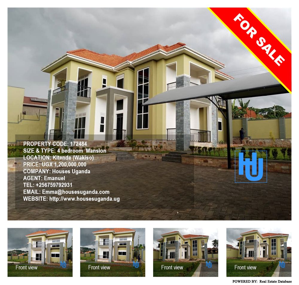 4 bedroom Mansion  for sale in Kitende Wakiso Uganda, code: 172484