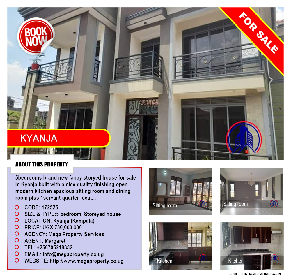 5 bedroom Storeyed house  for sale in Kyanja Kampala Uganda, code: 172525
