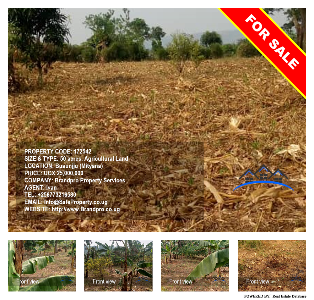 Agricultural Land  for sale in Busunjju Mityana Uganda, code: 172542