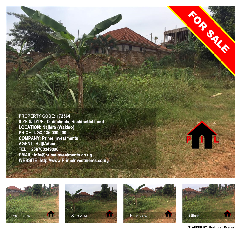 Residential Land  for sale in Najjera Wakiso Uganda, code: 172564