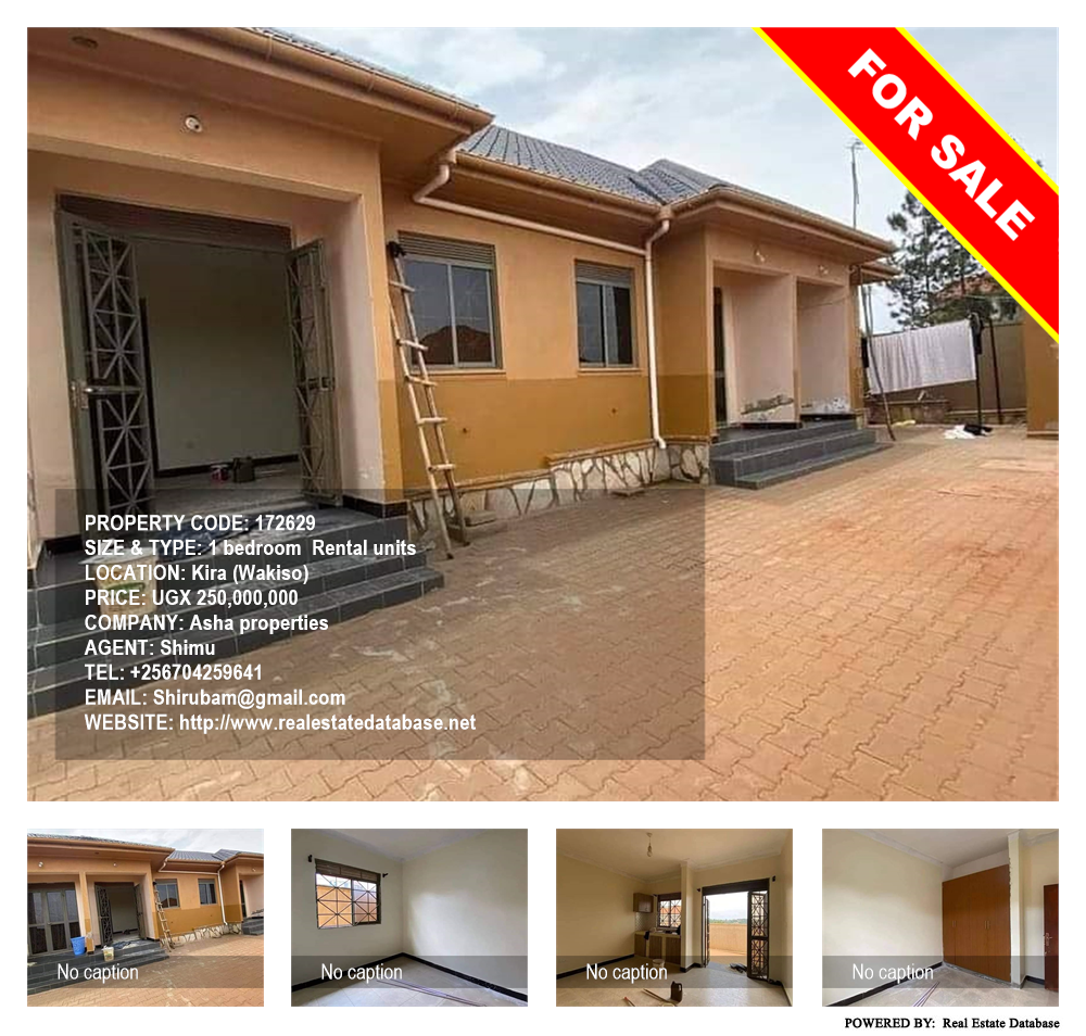 1 bedroom Rental units  for sale in Kira Wakiso Uganda, code: 172629