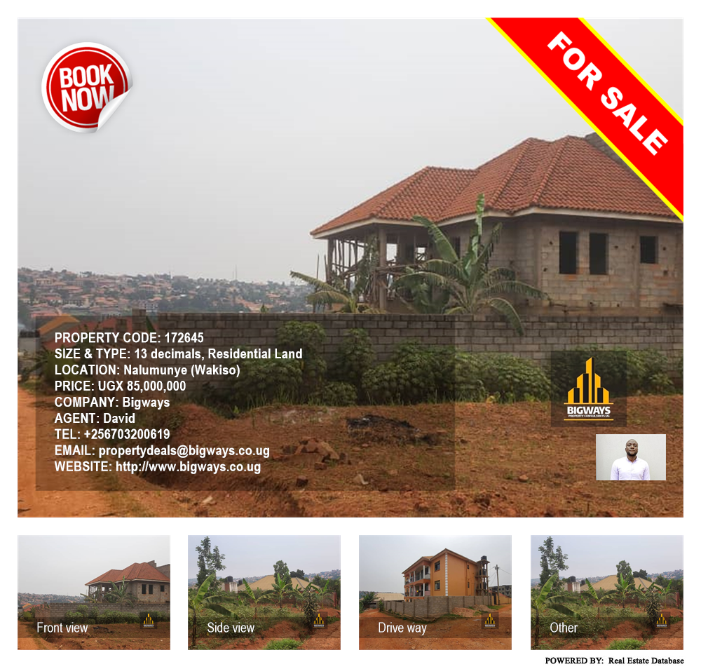 Residential Land  for sale in Nalumunye Wakiso Uganda, code: 172645