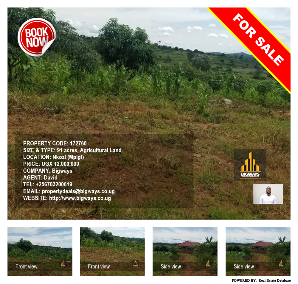 Agricultural Land  for sale in Nkozi Mpigi Uganda, code: 172760