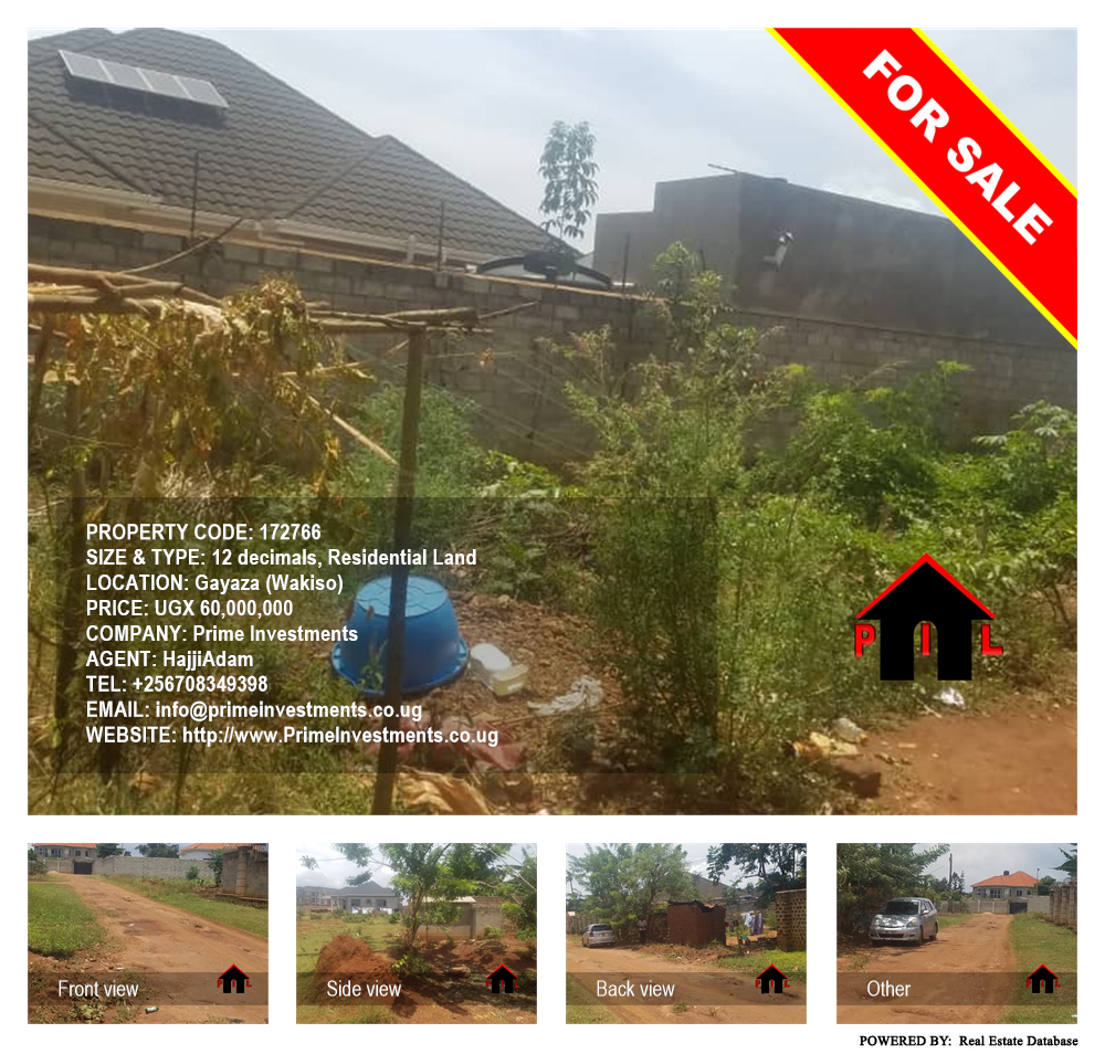 Residential Land  for sale in Gayaza Wakiso Uganda, code: 172766