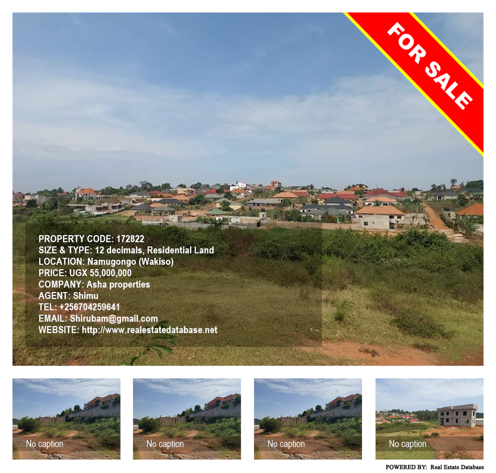 Residential Land  for sale in Namugongo Wakiso Uganda, code: 172822