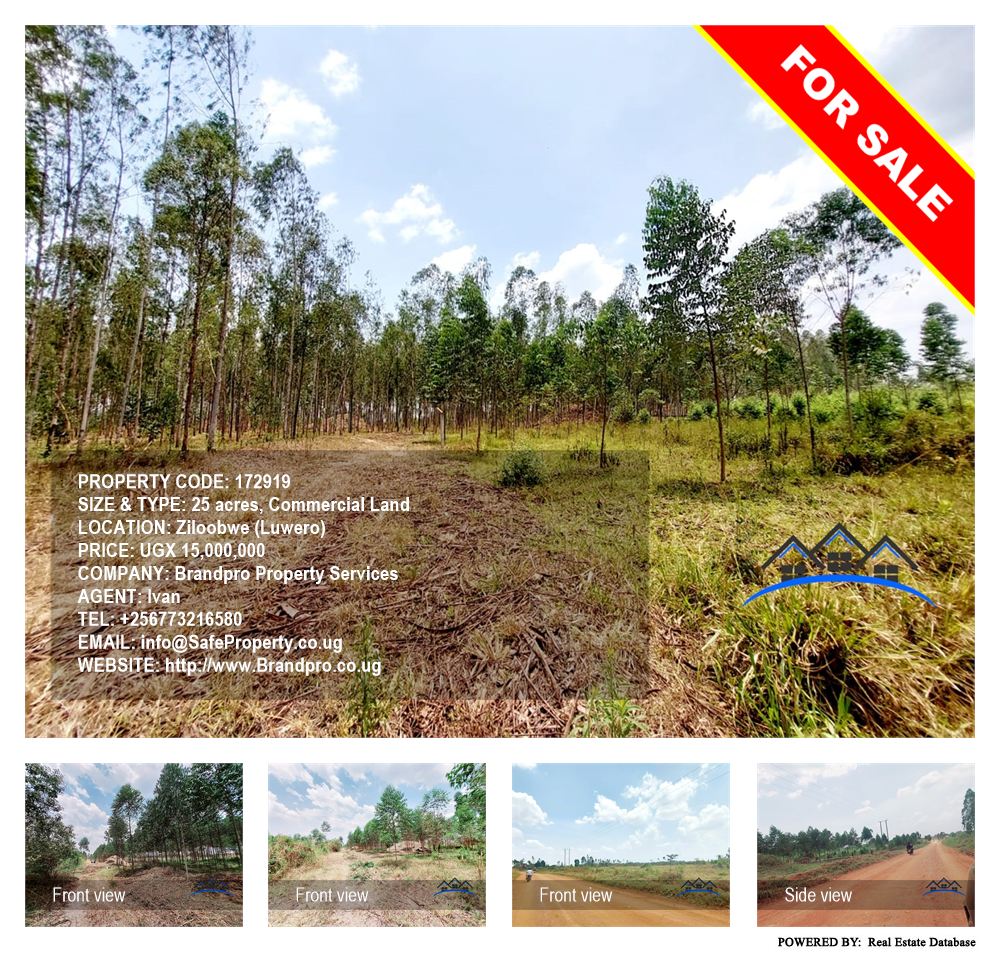 Commercial Land  for sale in Ziloobwe Luweero Uganda, code: 172919