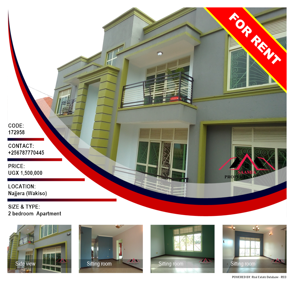 2 bedroom Apartment  for rent in Najjera Wakiso Uganda, code: 172958