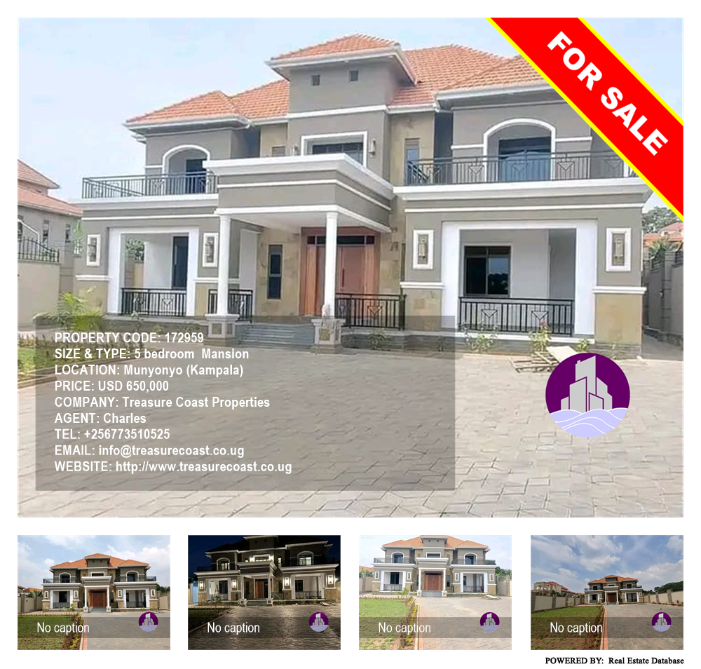 5 bedroom Mansion  for sale in Munyonyo Kampala Uganda, code: 172959