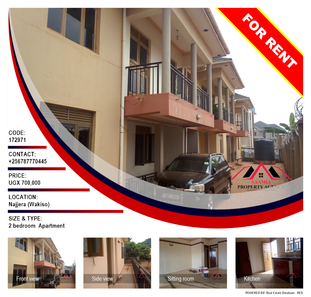 2 bedroom Apartment  for rent in Najjera Wakiso Uganda, code: 172971