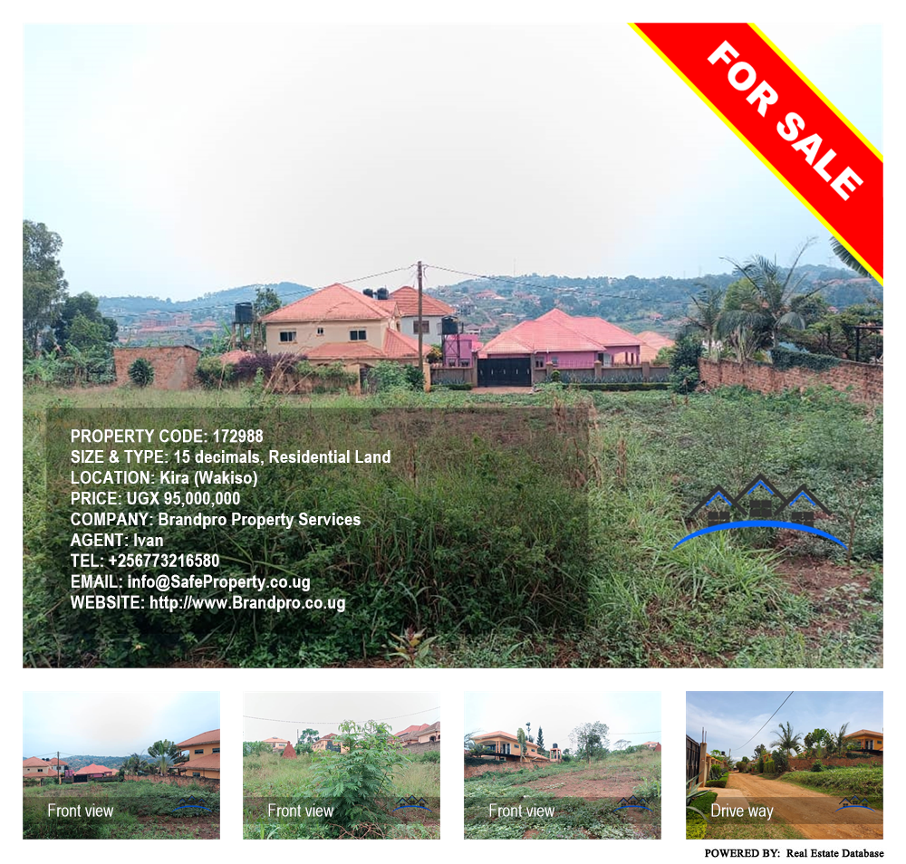 Residential Land  for sale in Kira Wakiso Uganda, code: 172988
