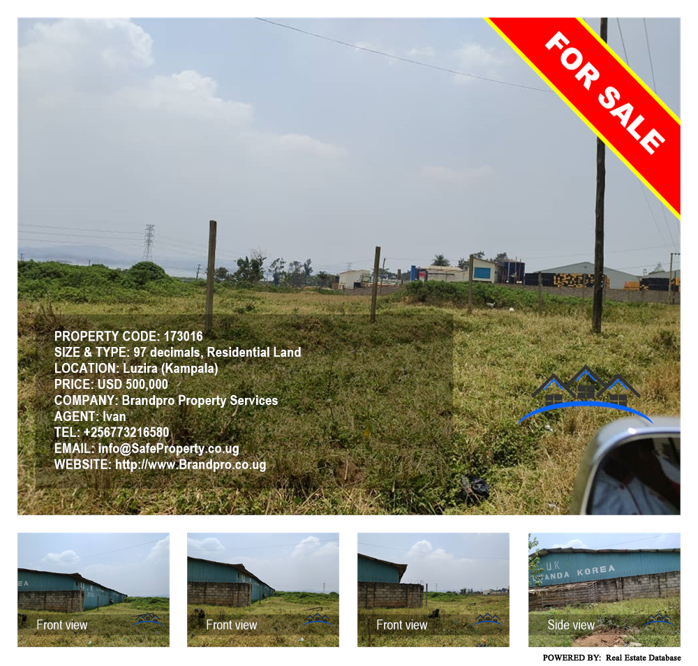 Residential Land  for sale in Luzira Kampala Uganda, code: 173016
