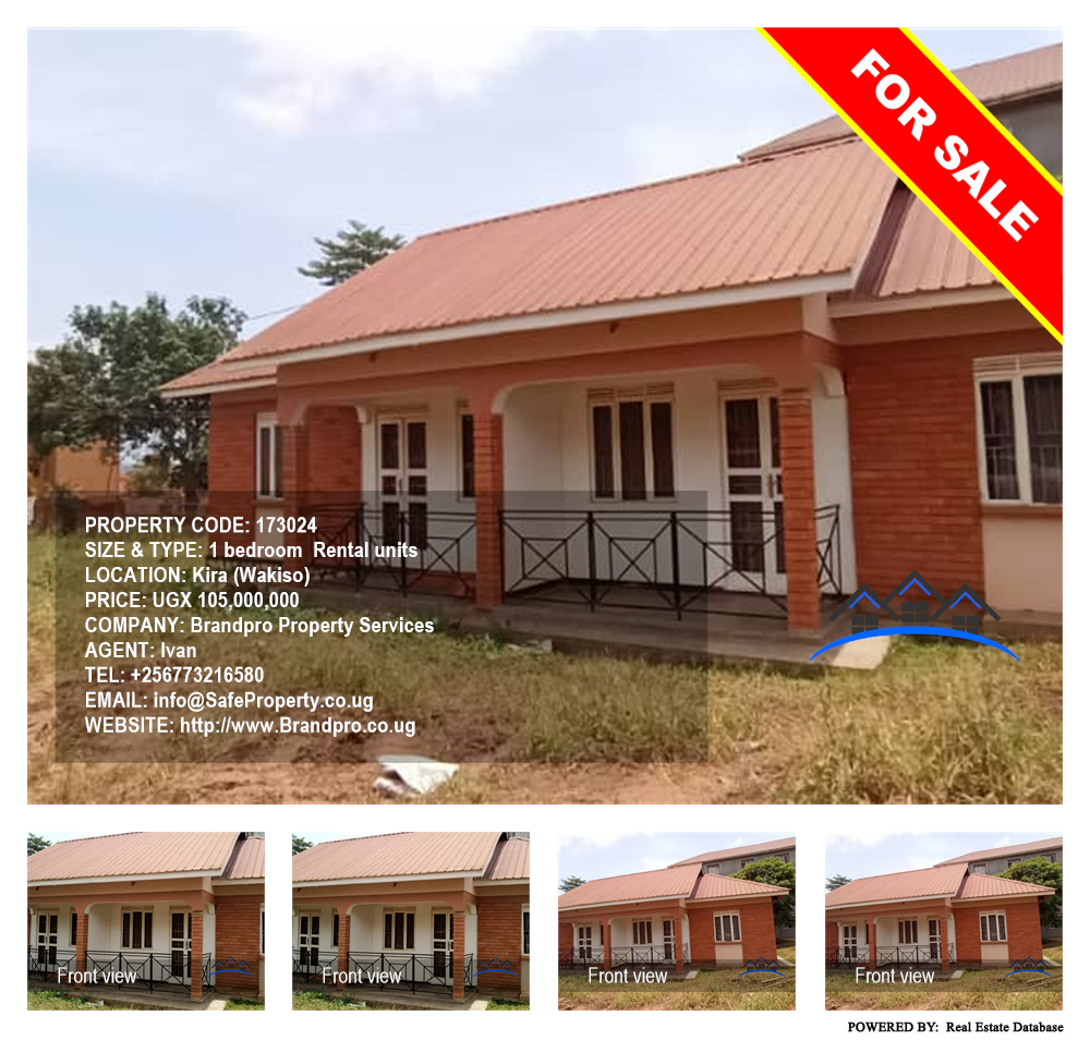 1 bedroom Rental units  for sale in Kira Wakiso Uganda, code: 173024