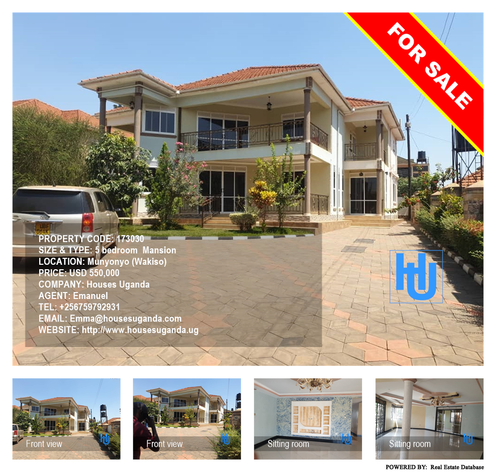 5 bedroom Mansion  for sale in Munyonyo Wakiso Uganda, code: 173030