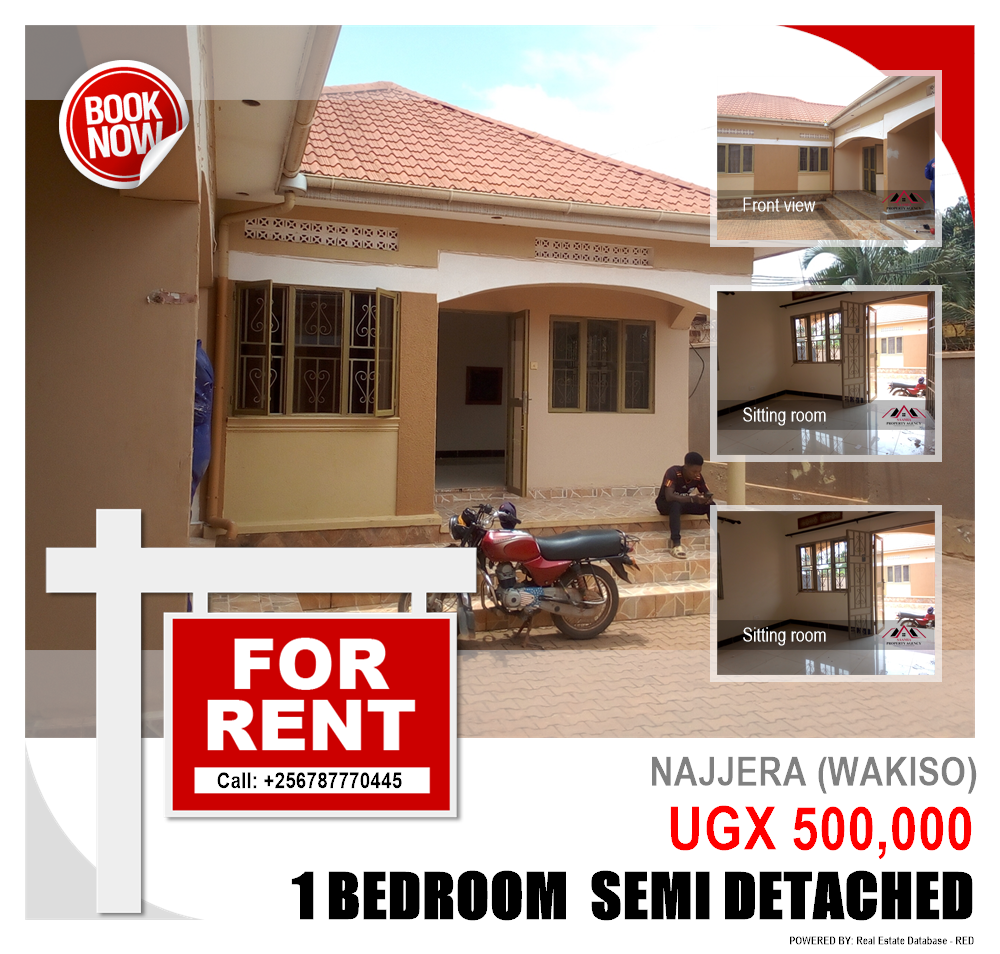 1 bedroom Semi Detached  for rent in Najjera Wakiso Uganda, code: 173036