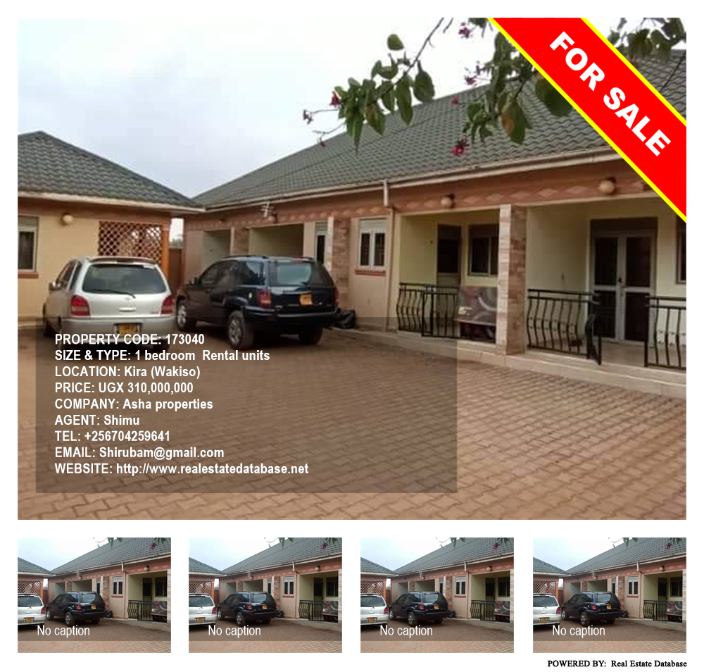 1 bedroom Rental units  for sale in Kira Wakiso Uganda, code: 173040
