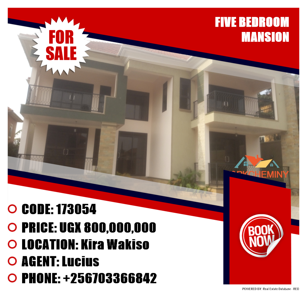 5 bedroom Mansion  for sale in Kira Wakiso Uganda, code: 173054