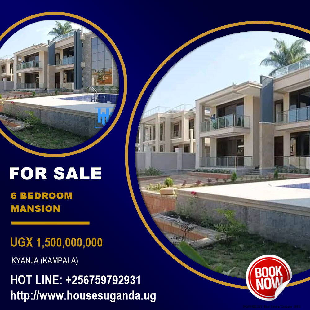 6 bedroom Mansion  for sale in Kyanja Kampala Uganda, code: 173067