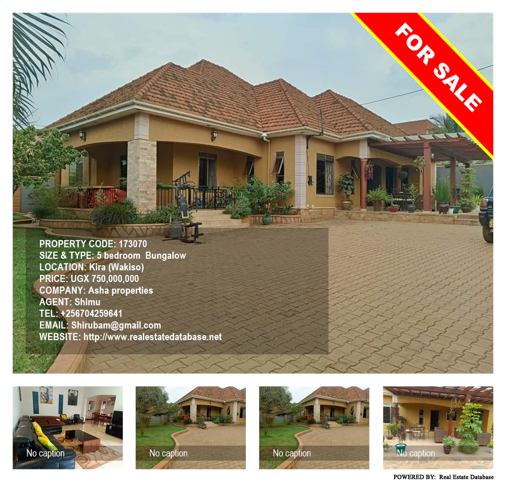 5 bedroom Bungalow  for sale in Kira Wakiso Uganda, code: 173070