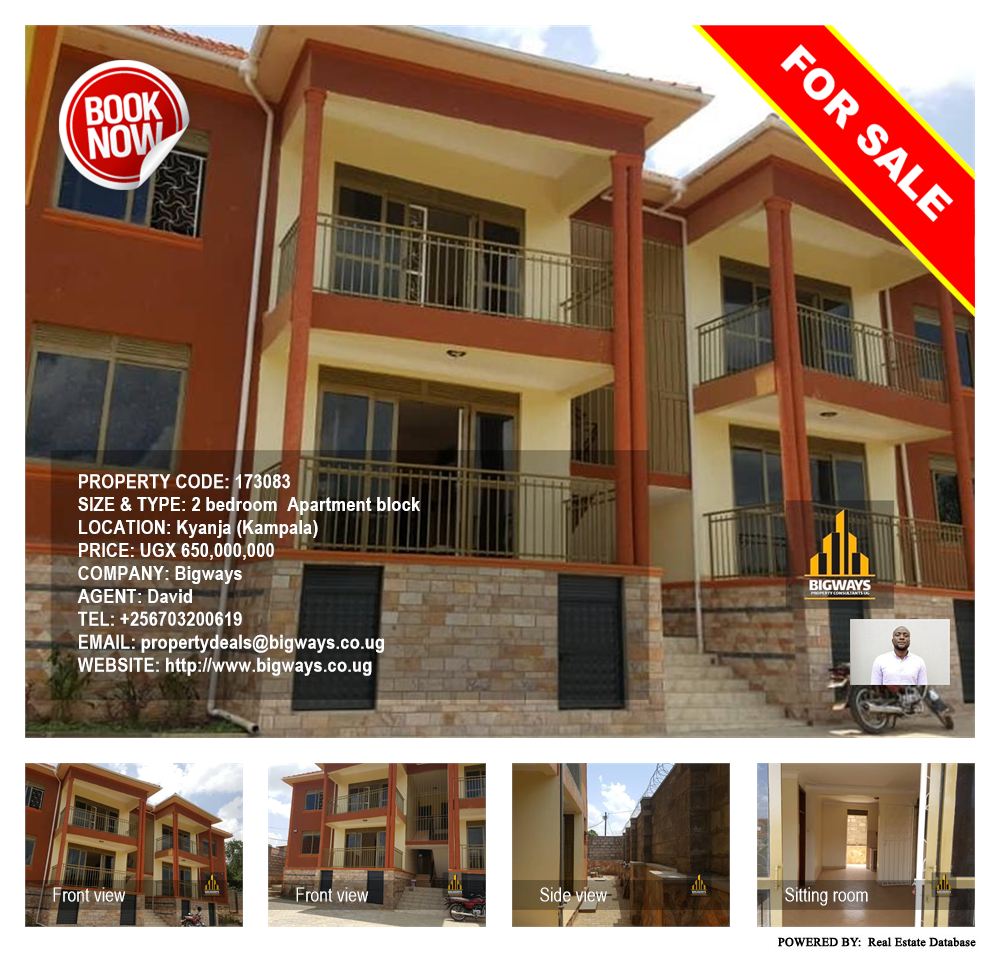 2 bedroom Apartment block  for sale in Kyanja Kampala Uganda, code: 173083